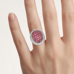 Rubinring, 2.12 Karat, vergoldetes Silber