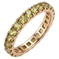 Natural 18K Gold Olive Green Sapphire Halo Ring with 5.92ct, New
