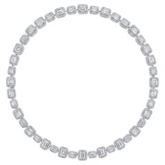 Elegant 18K Gold Necklace with 14.98ct Diamond, New Design