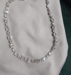 Elegant 18K Gold Necklace with 14.98ct Diamond, New Design
