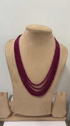 Natural Five Line Mozambique Ruby beads
