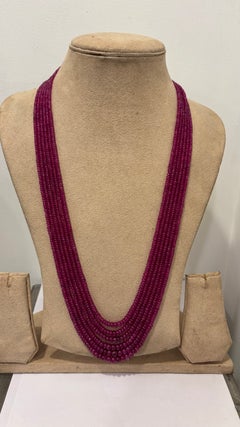 Natural six Line Mozambique Ruby beads