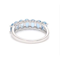 Natural Aquamarine Halo Ring in 14K Yellow Gold, 1.89ct, India