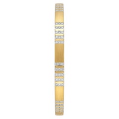 Elegant 18K Gold Diamond 2.13CTS Bangle, New Design
