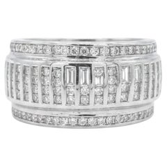 Stunning 18k White Gold Halo Diamond Ring, 1.20ct Gemstone, New