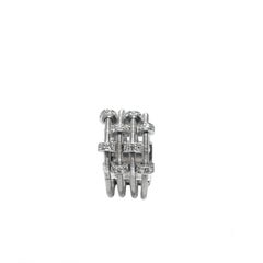 Stunning 18k White Gold Halo Diamond Ring, 0.27CTS Gemstone, New
