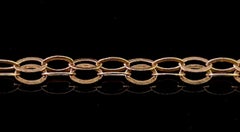 Vintage 9k yellow gold trace chain necklace