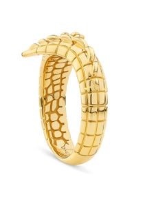 Croc Tail Ring by Ohliguer in 18ct Yellow Gold, Unisex, Australia