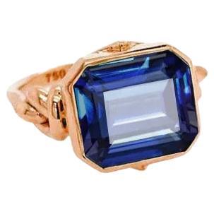 Forget Me Knot 5ct Tanzanite Ring in 18ct Rose Gold