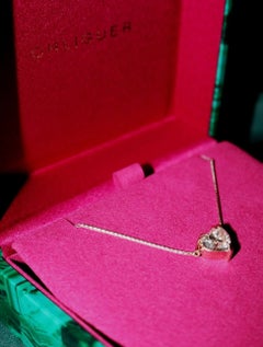 Bold 0.80ct Diamond Heart Icon Pendant in 18ct White Gold