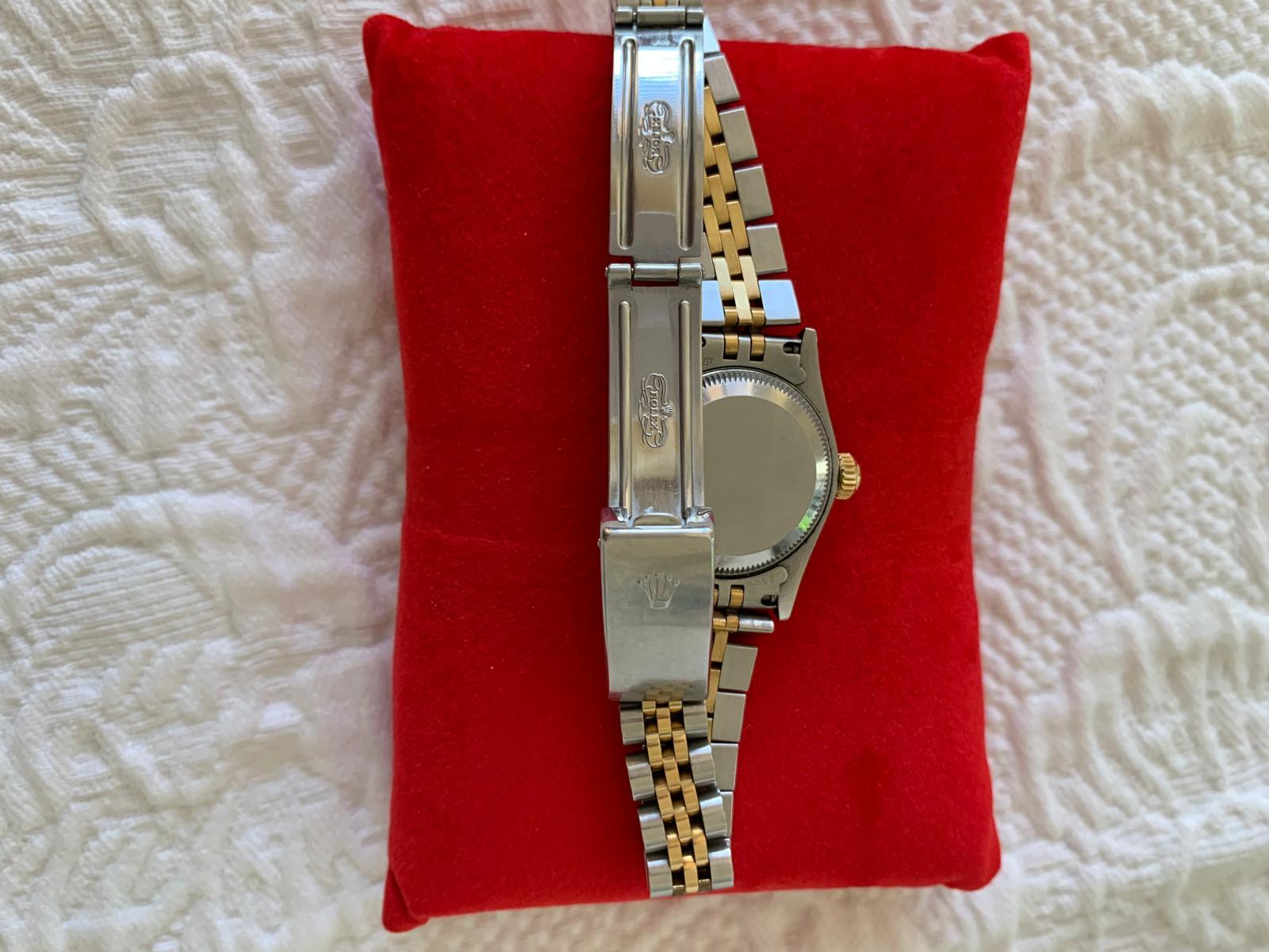 Rolex Datejust or jaune 18k et face diamant Taille dame en vente 6