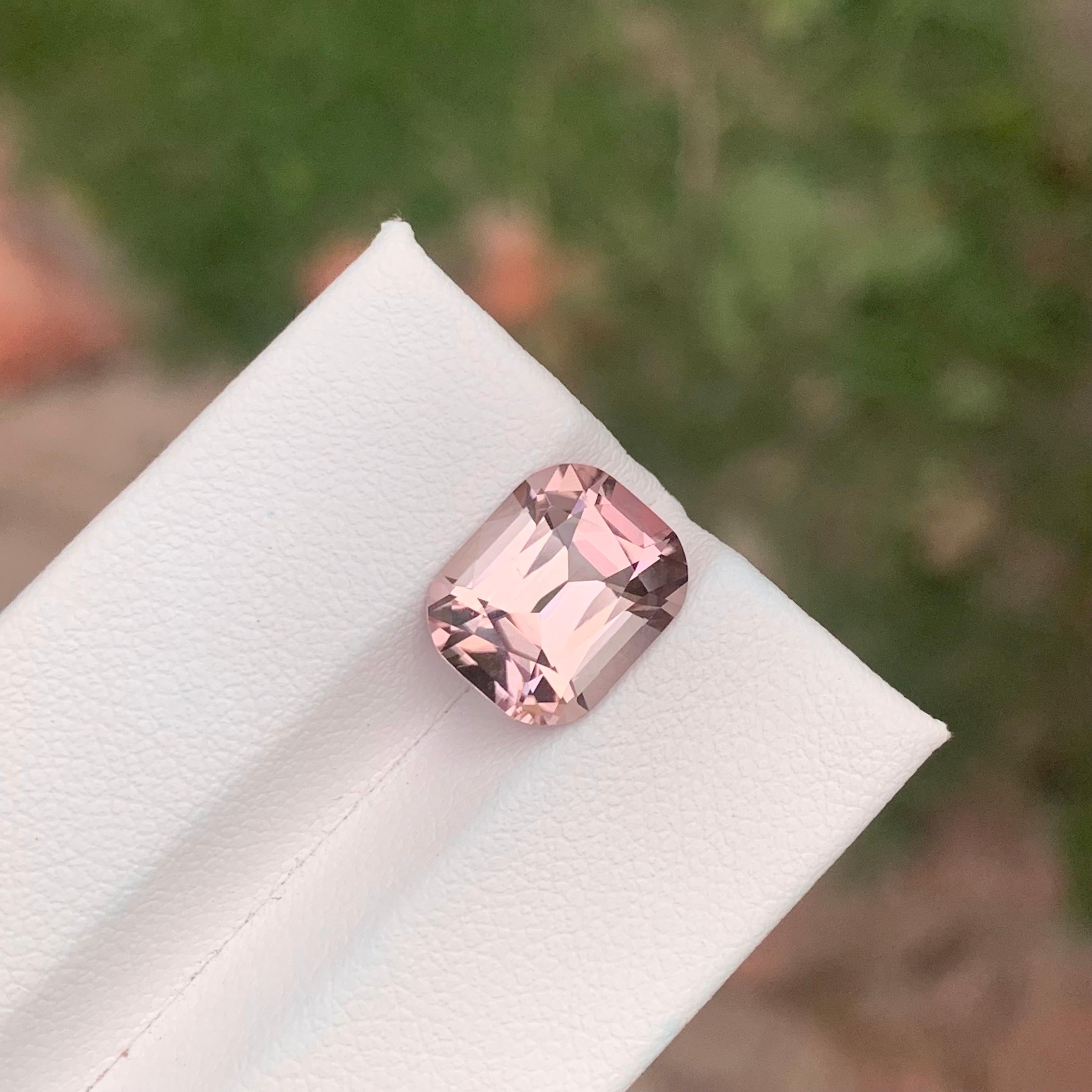 4,65 carati di tormalina rosa naturale sciolta a forma di cuscino in vendita 15