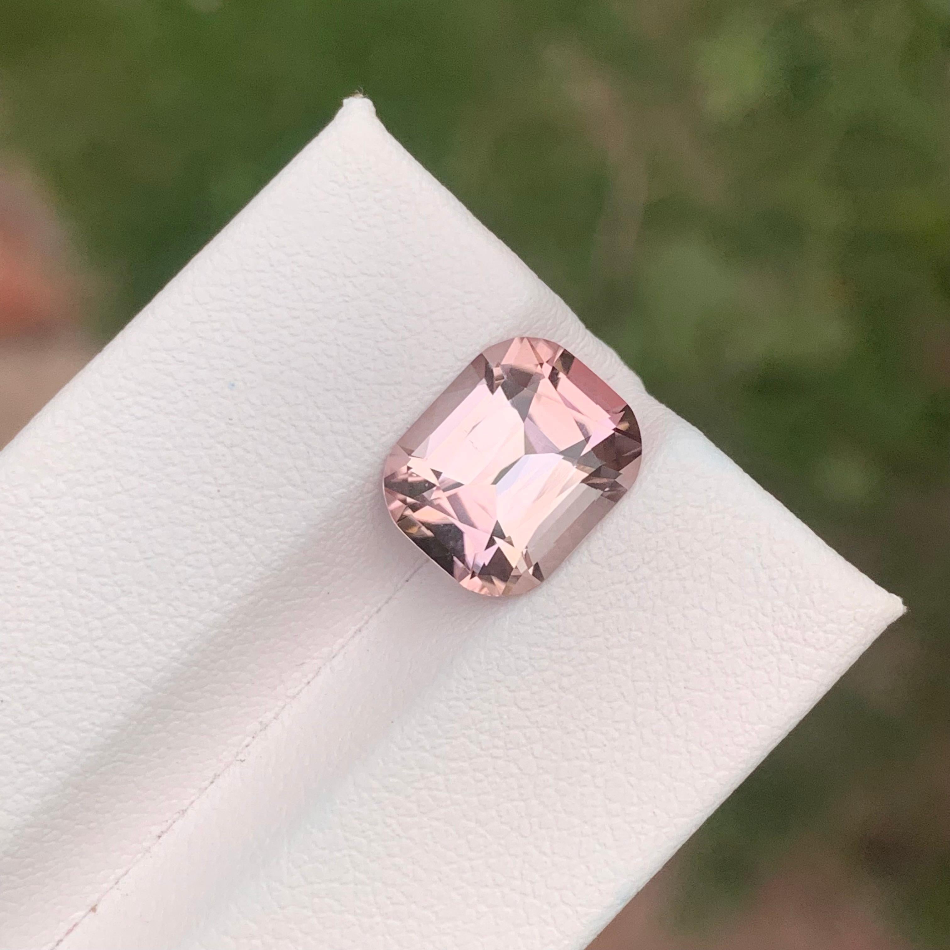 4,65 carati di tormalina rosa naturale sciolta a forma di cuscino in vendita 14