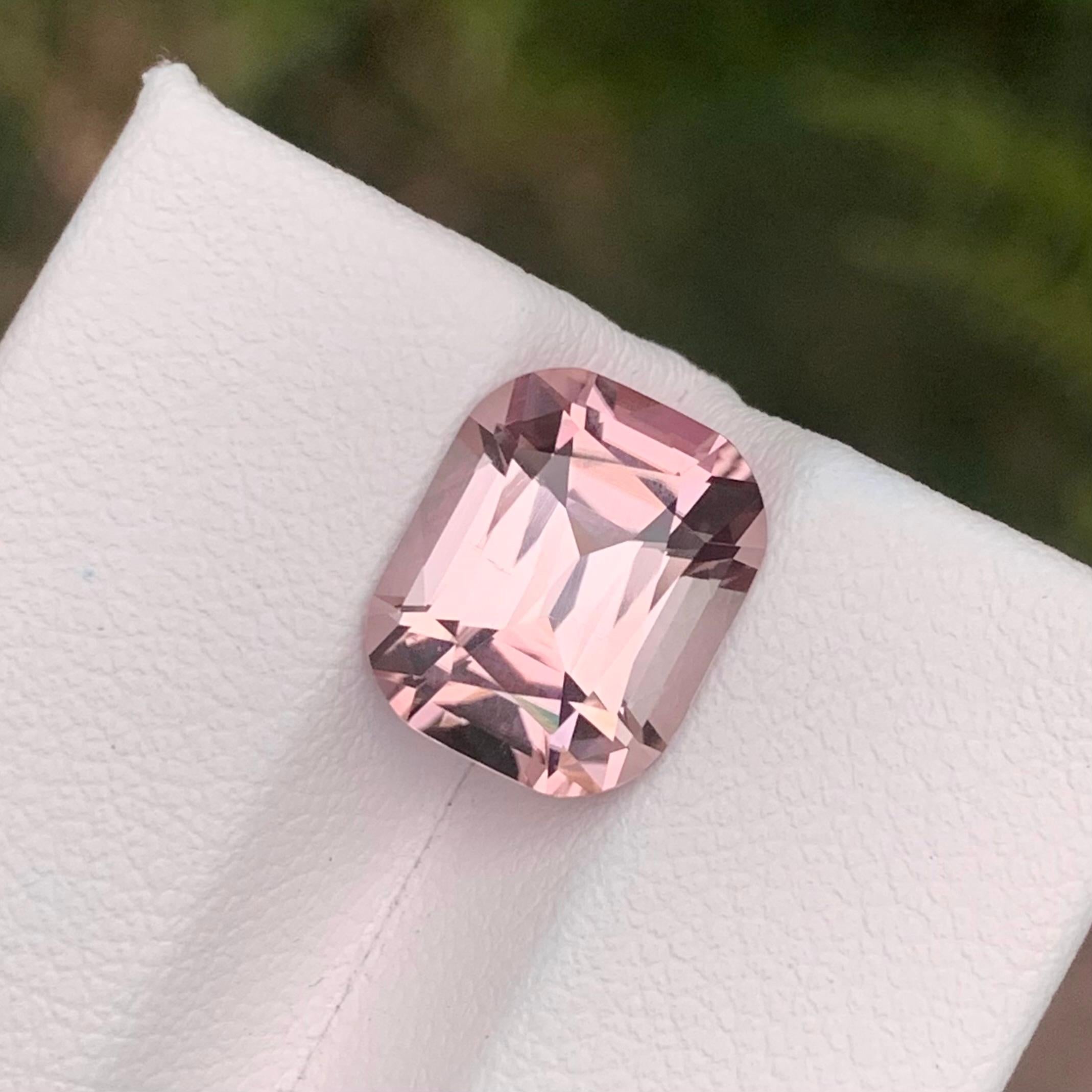 4,65 carati di tormalina rosa naturale sciolta a forma di cuscino in vendita 23