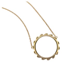 Croc Stacker necklace in 18ct Yellow Gold
