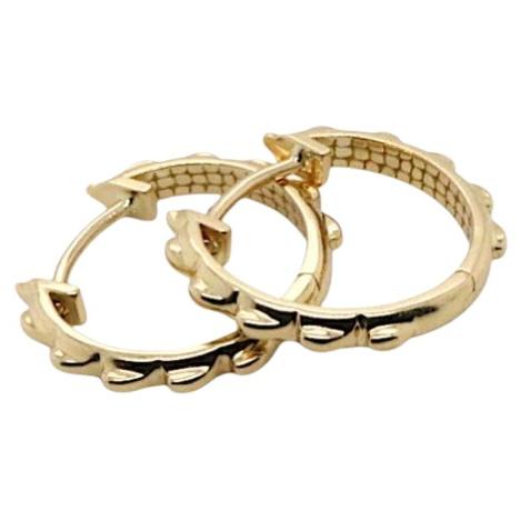 Aros «Croc Tail Slider» en oro amarillo de 18 quilates de Ohliguer, Australia