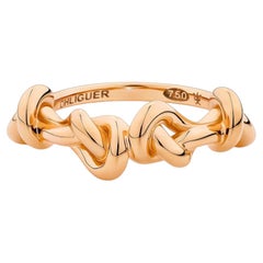 Ohliguer Sculptural Quad Knot Ring in 18ct Rose Gold
