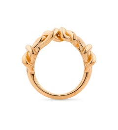 Ohliguer Sculptural Quad Knot Ring in 18ct Rose Gold