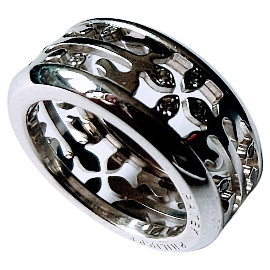 Patek Philippe Calatrava Ring White Gold 18 Karat and Diamond In Good Condition In Valencia, Comunidad Valenciana