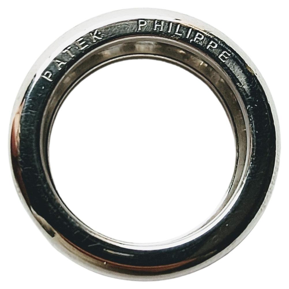 Modern Patek Philippe Calatrava Ring White Gold 18 Karat and Diamond