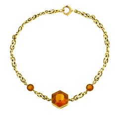 Citrine Gold Bracelet