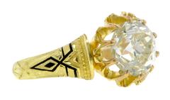 2.25ct Victorian Diamond  Solitaire Engagement Ring