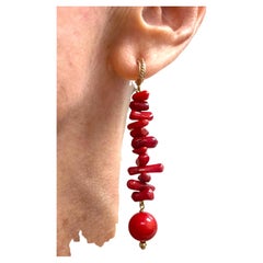 Red Branch Coral Paradizia Earrings