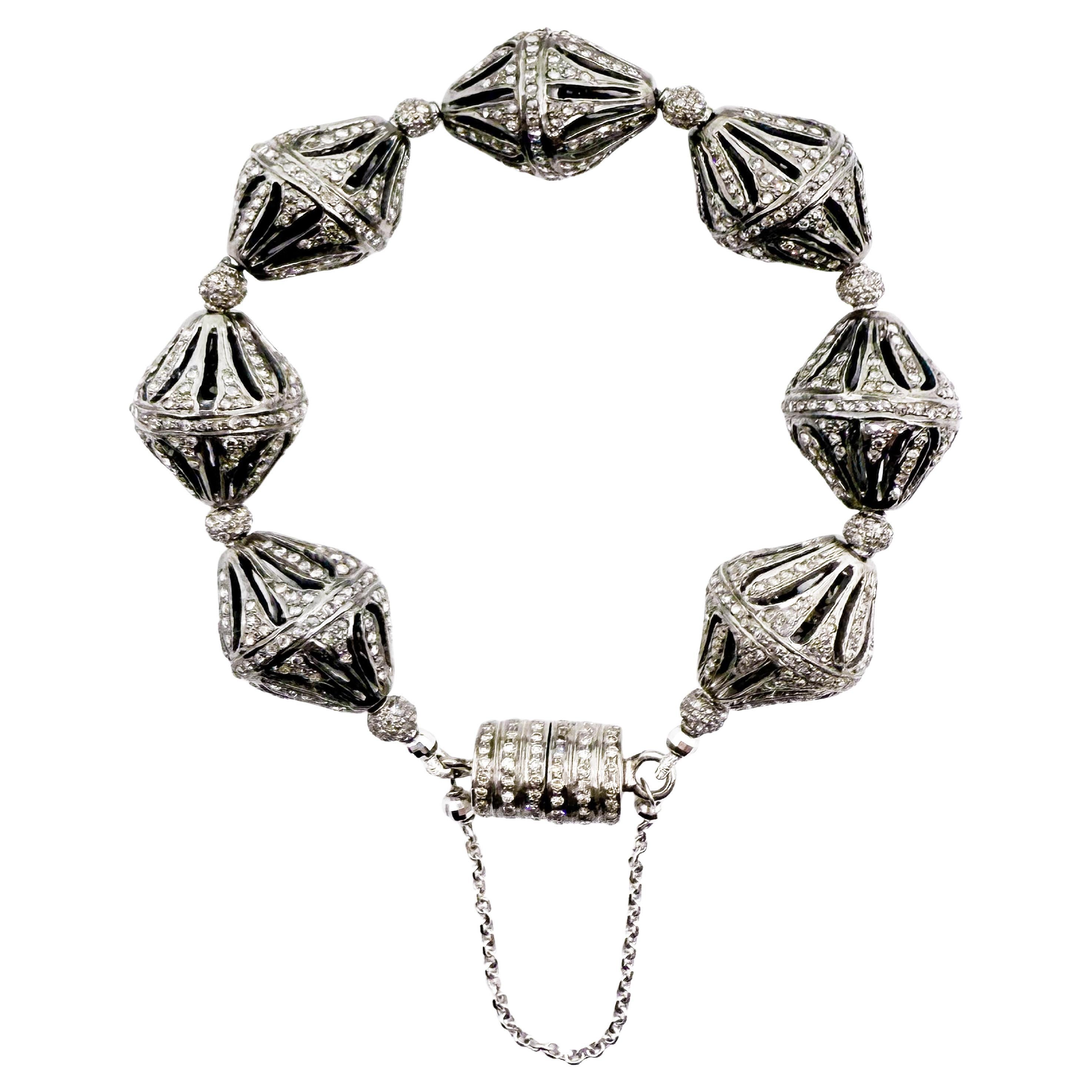 ADD PHOTOS Paradizia-Armband mit großen Fancy-Diamantperlen in Form von Paradizia