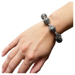 Bracciale Paradizia con perle di diamanti di forma grande e fantasia