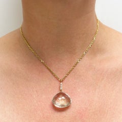 Champagne Citrine and Diamonds Paradizia Necklace