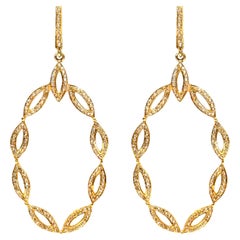 Paradizia Ohrringe mit Diamanten aus Vermeil und 14k