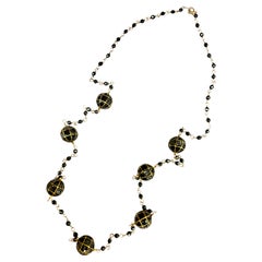 Black Diamonds and Hematite Paradizia Necklace
