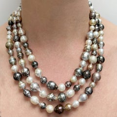 Collana Paradizia di Tahiti e Mari del Sud lunga 63 pollici