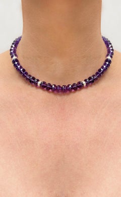 Amethyst 178 Carats and Diamonds Paradizia Necklace N3983