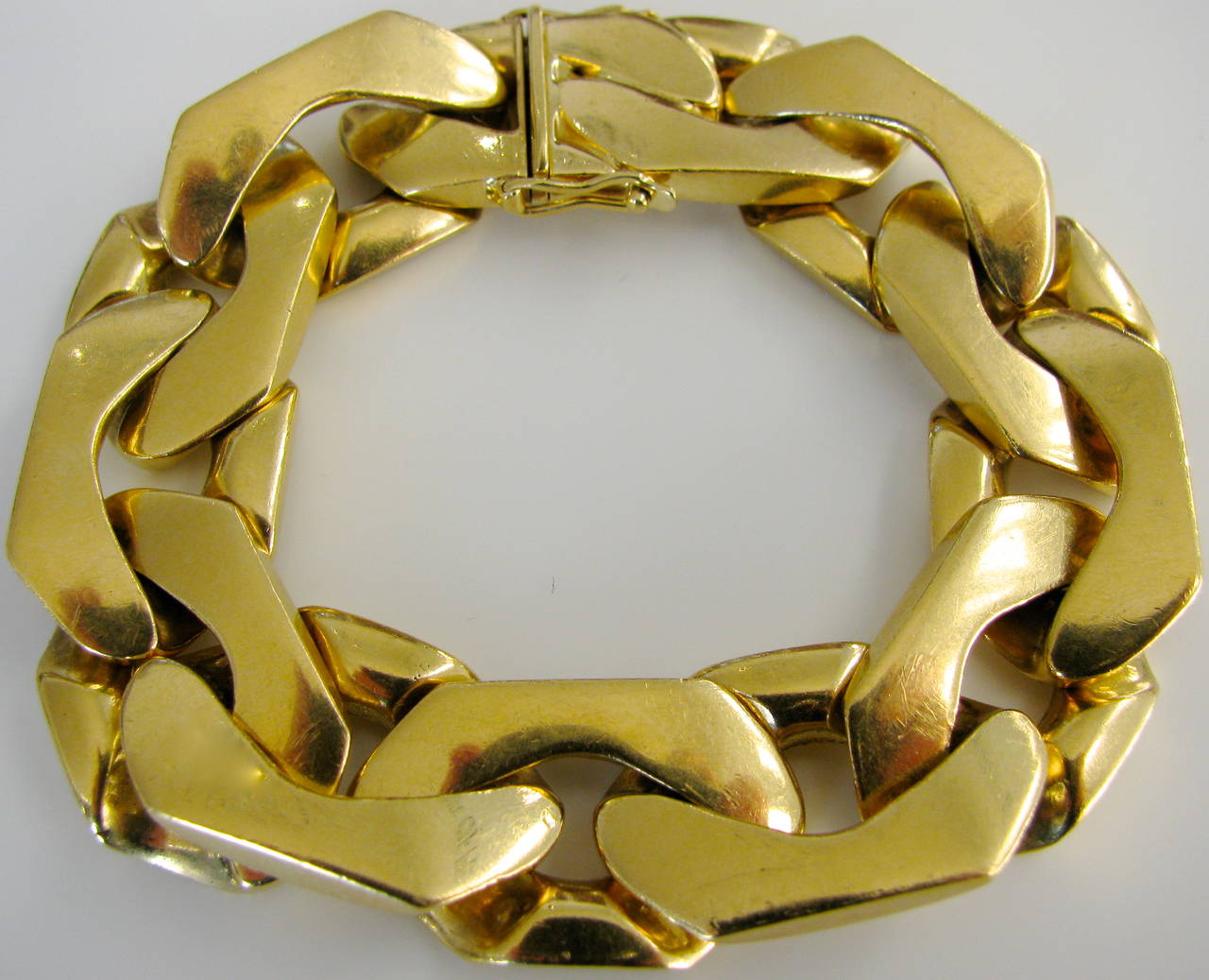 1970s Cartier Gold Curb Link Bracelet 2