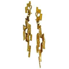 Ed Wiener, A Pair of Gold Earrings c 1970