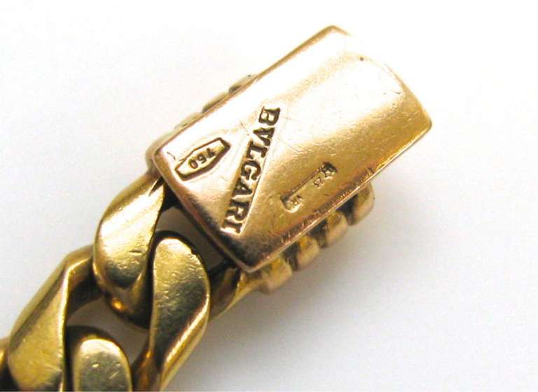 Bulgari Two-Tone Gold Link Bracelet c1970 1