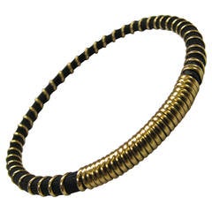 Gold Elephant Hair Bracelet - 2 For Sale on 1stDibs | gold elephant  bracelets, elephant tail bracelet gold, elephant hair gold bangle