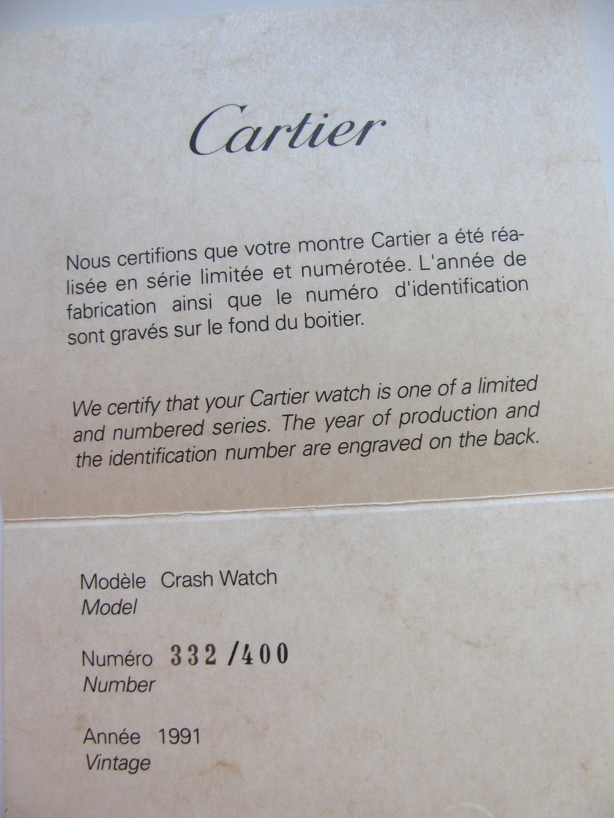 Cartier Rare Limited Edition 