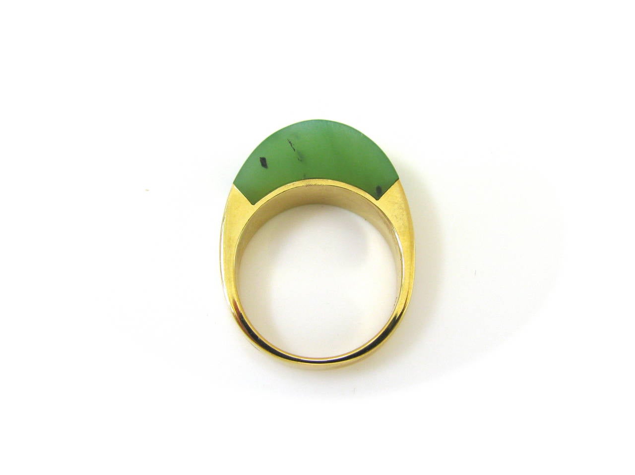 Cartier Nephrite and Gold Ring