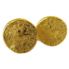 Used Salvador Dali for Piaget Dali d'Or Gold Cufflinks 1967