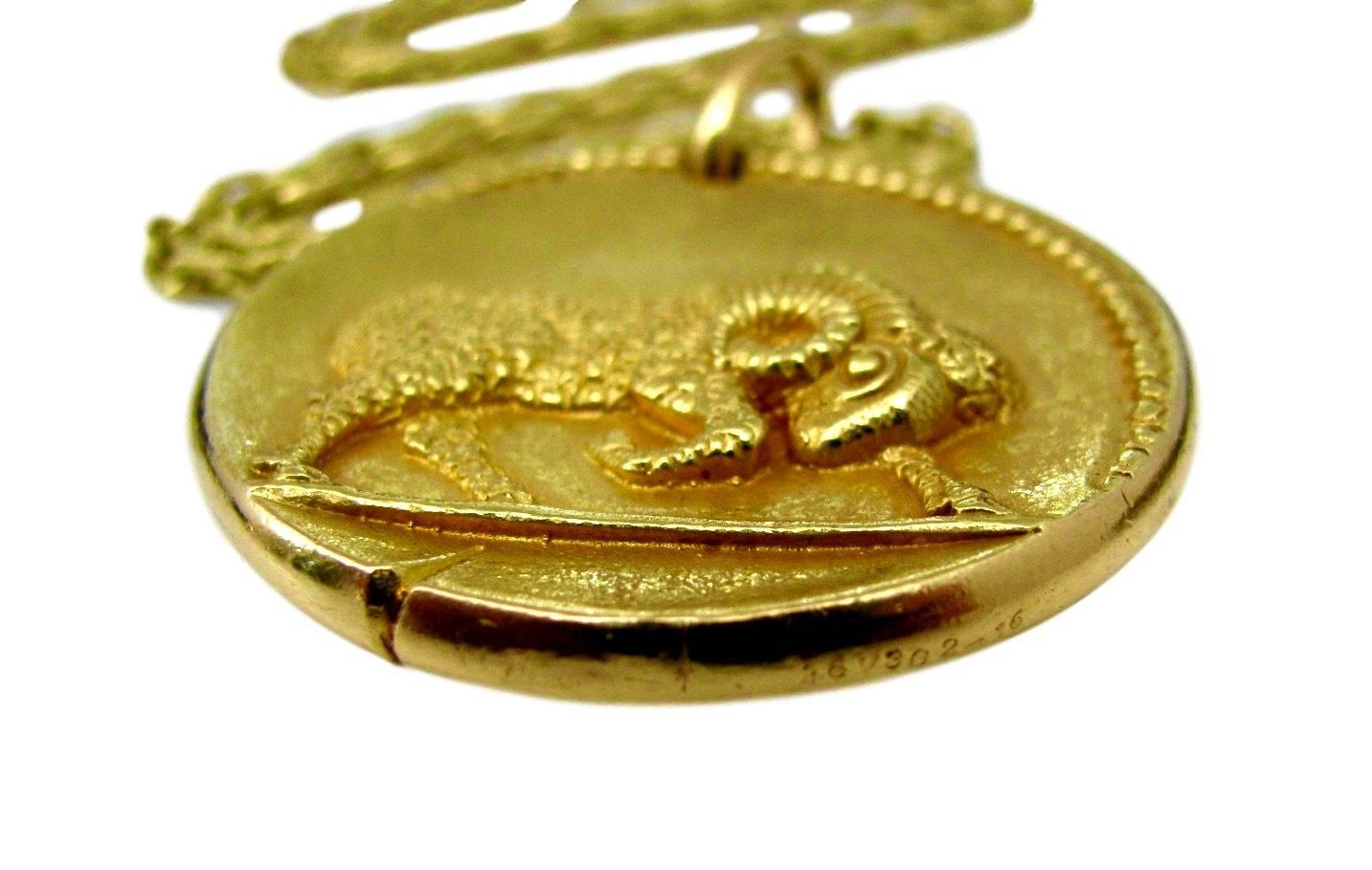 van cleef and arpels vintage zodiac pendant