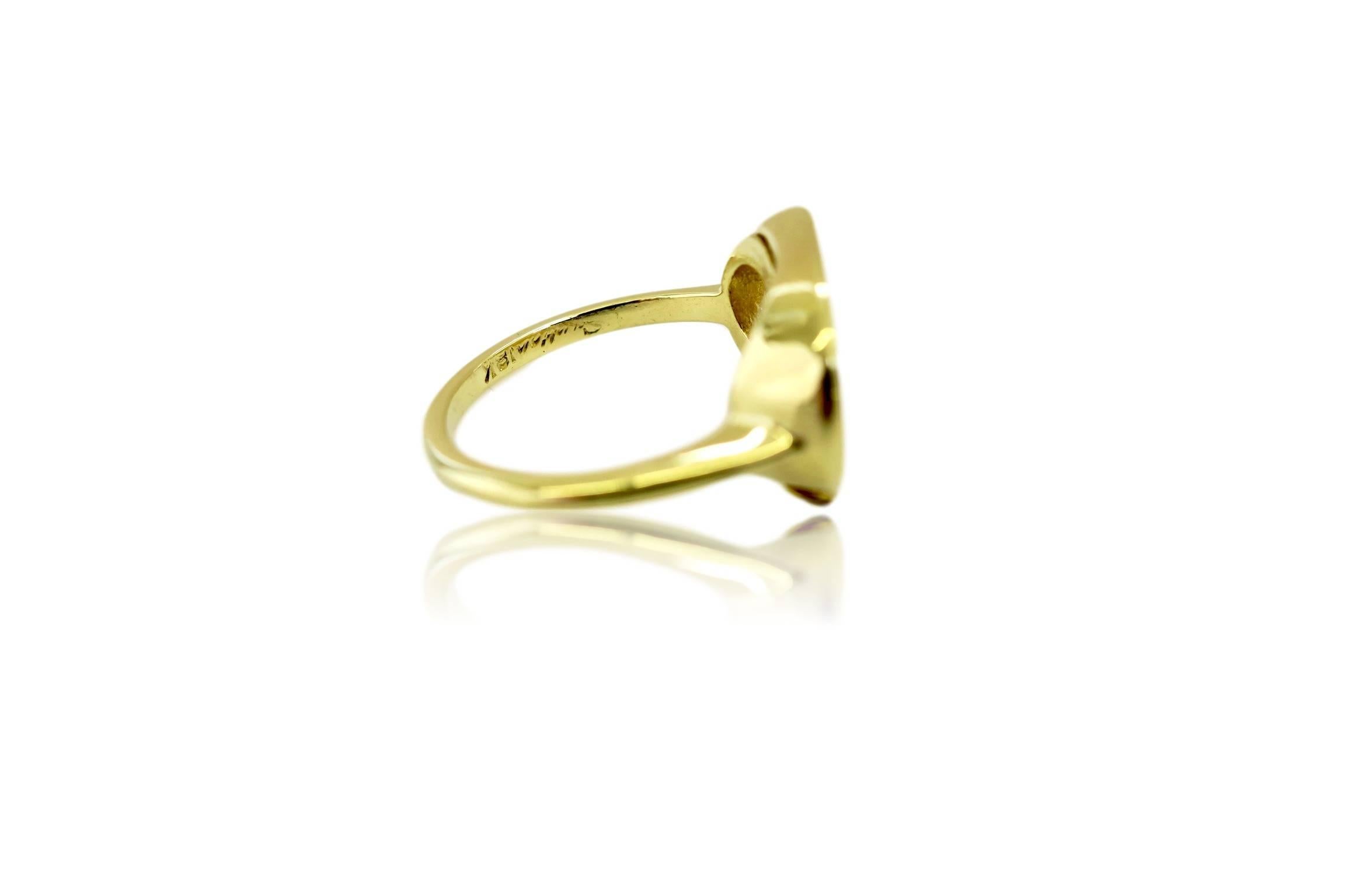 cancer zodiac ring / gold