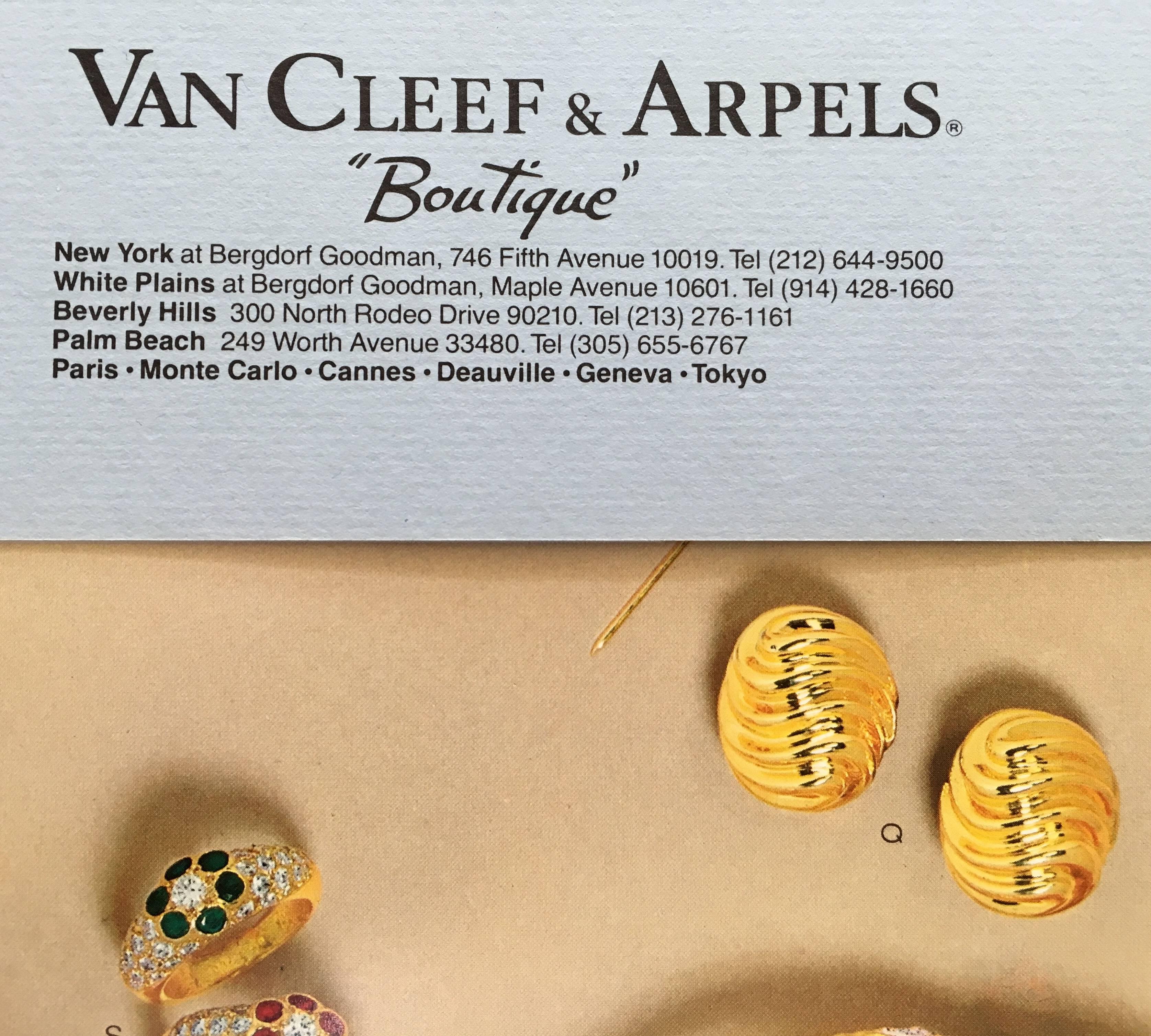 1978 Van Cleef & Arpels Gold Earclips 5