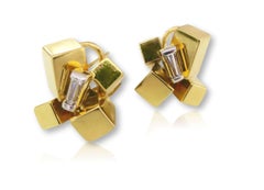 Alfred Karram Modernist Earrings, 1970s