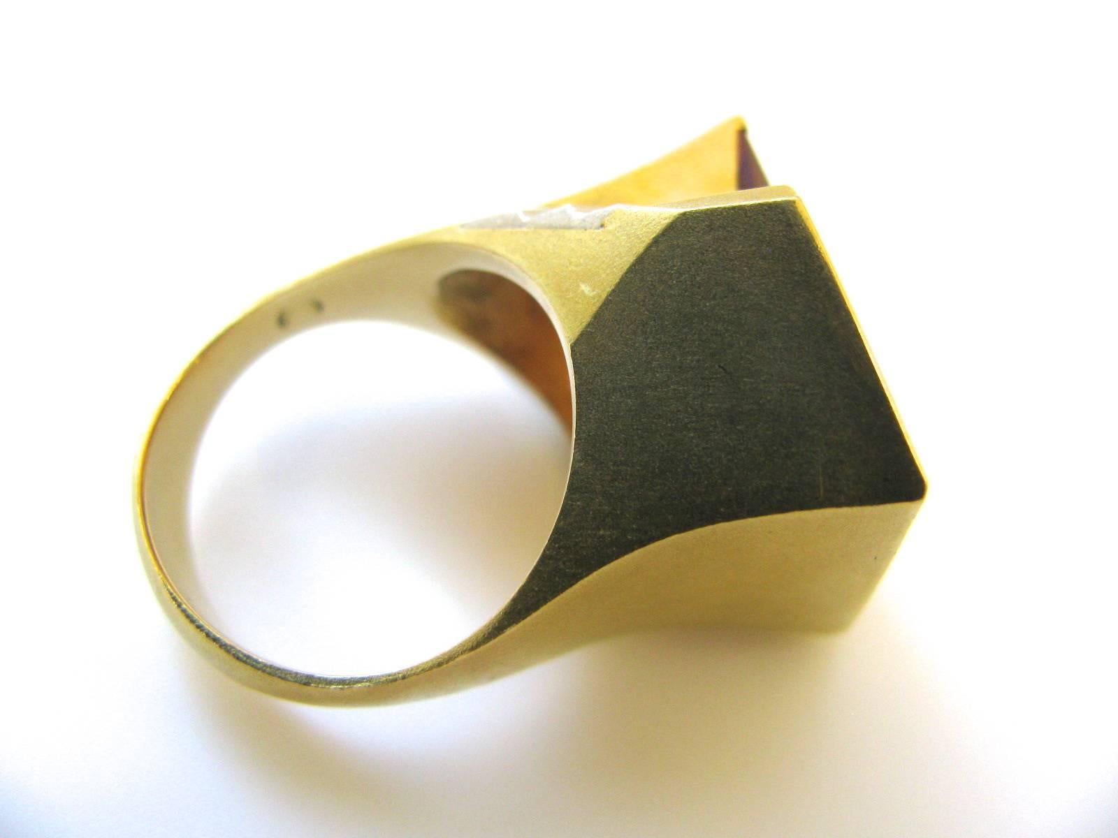 Atelier Munsteiner Citrine diamond gold Ring 1