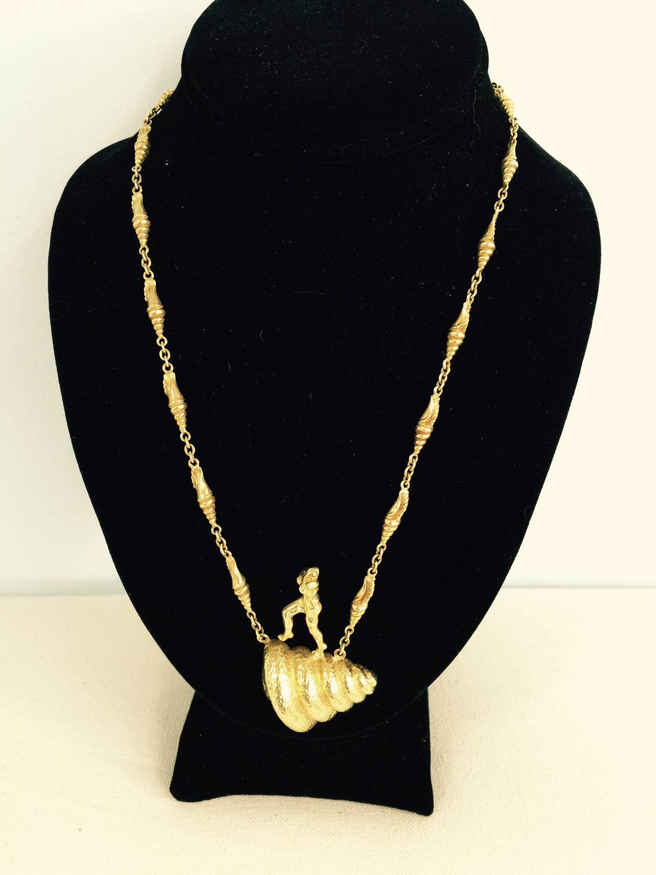 Salvador Dali Gold Necklace and Bracelet Set at 1stDibs