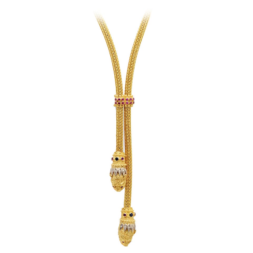 Ilias Lalaounis Classical Gold Braided Necklace