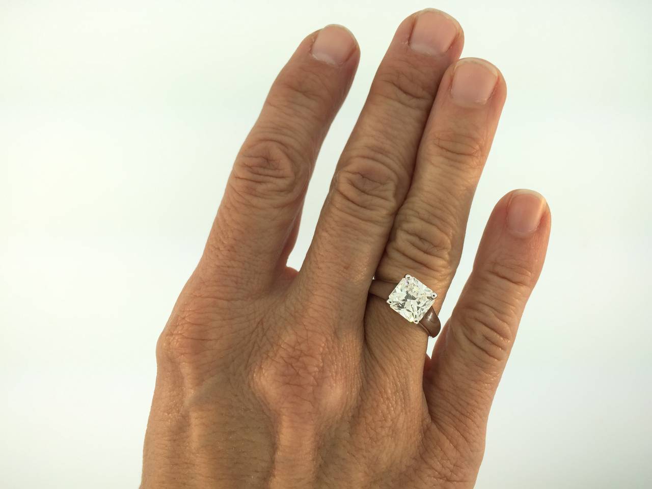 Women's Tiffany & Co. 2.95 Carat Lucida Diamond Platinum Engagement Ring