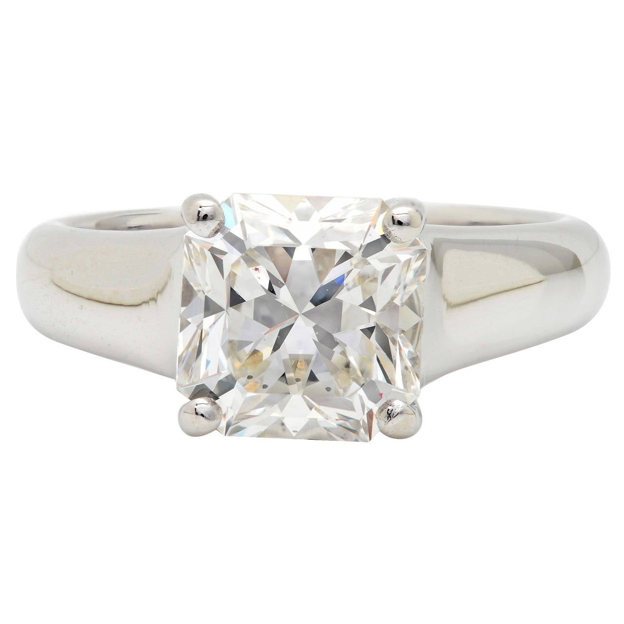 Tiffany & Co. 2.95 Carat Lucida Diamond Platinum Engagement Ring